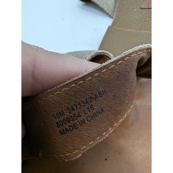 FRYE Criss Cross Slide Sandal Women's size 10M Casual Summer Leather - Picture 7 of 7